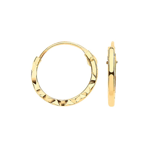 gold sleeper hoops