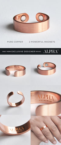 copper ring with magnets 