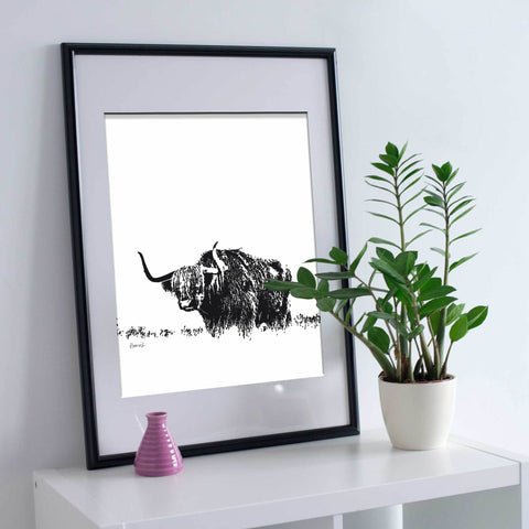 highland cow print