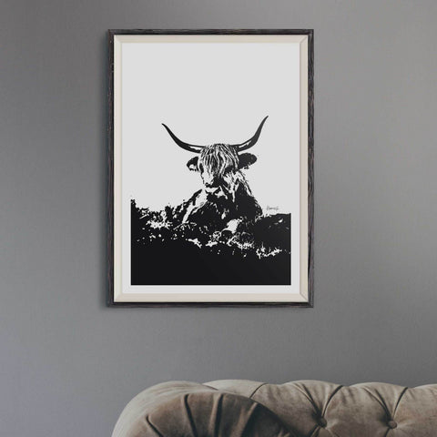 highland cow print 