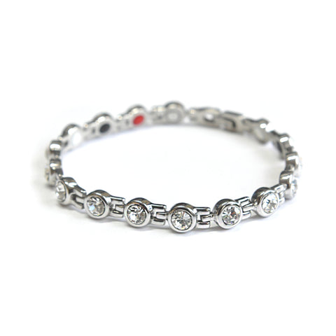 silver magnetic bracelet 