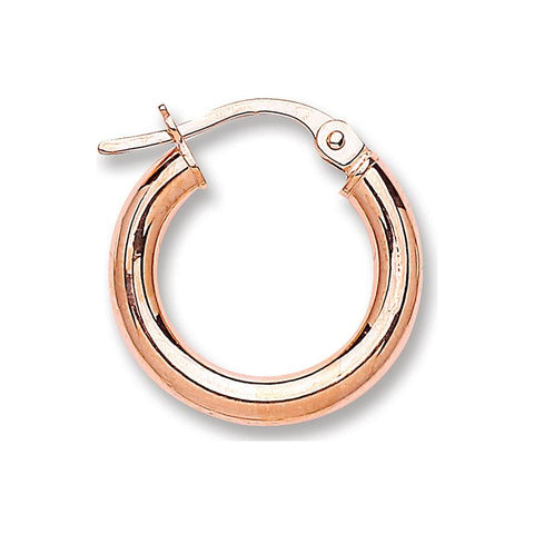 rose gold hoop earrings