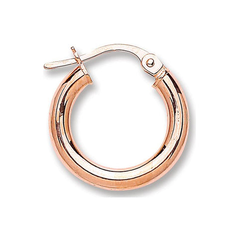 small rose gold hoops