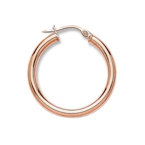 rose gold hoop earrings