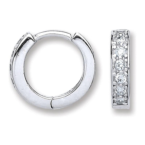 Girls' Half Hoop Screw Back Sterling Silver Earrings - In Season Jewelry :  Target