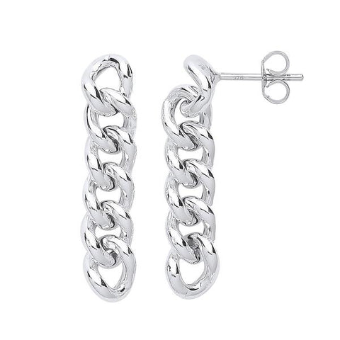 sterling silver drop earrings