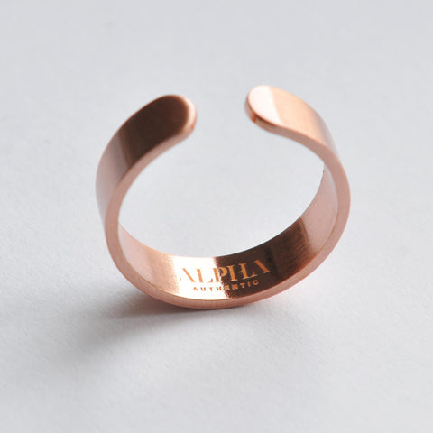 101 Copper|unisex 6mm Copper Magnetic Ring - Adjustable Fashion Jewelry For  Party