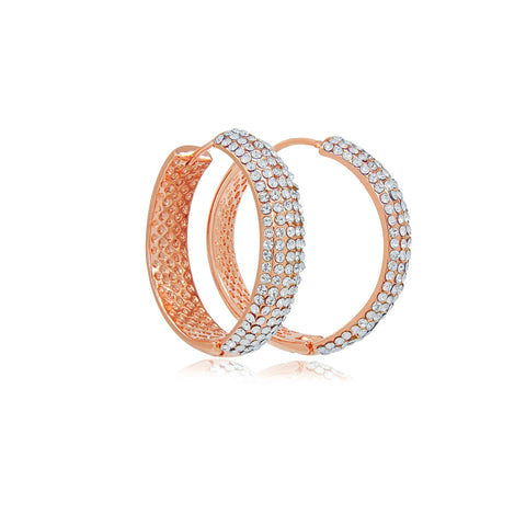 rose gold hoops