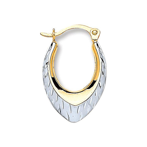 white gold hoops