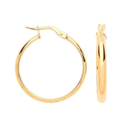 medium gold hoop earrings