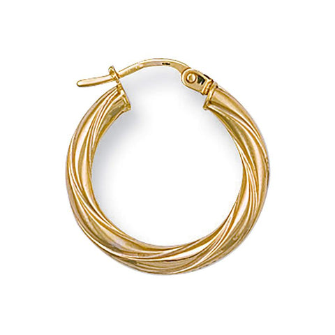 twisted gold hoops