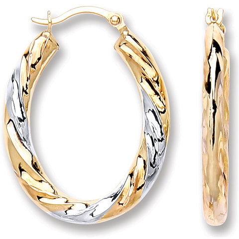 gold chunky hoop earrings