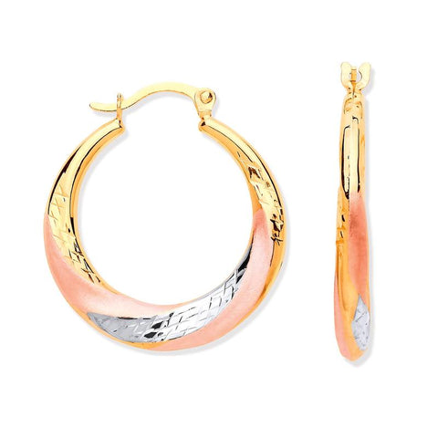 small rose gold hoop earrings