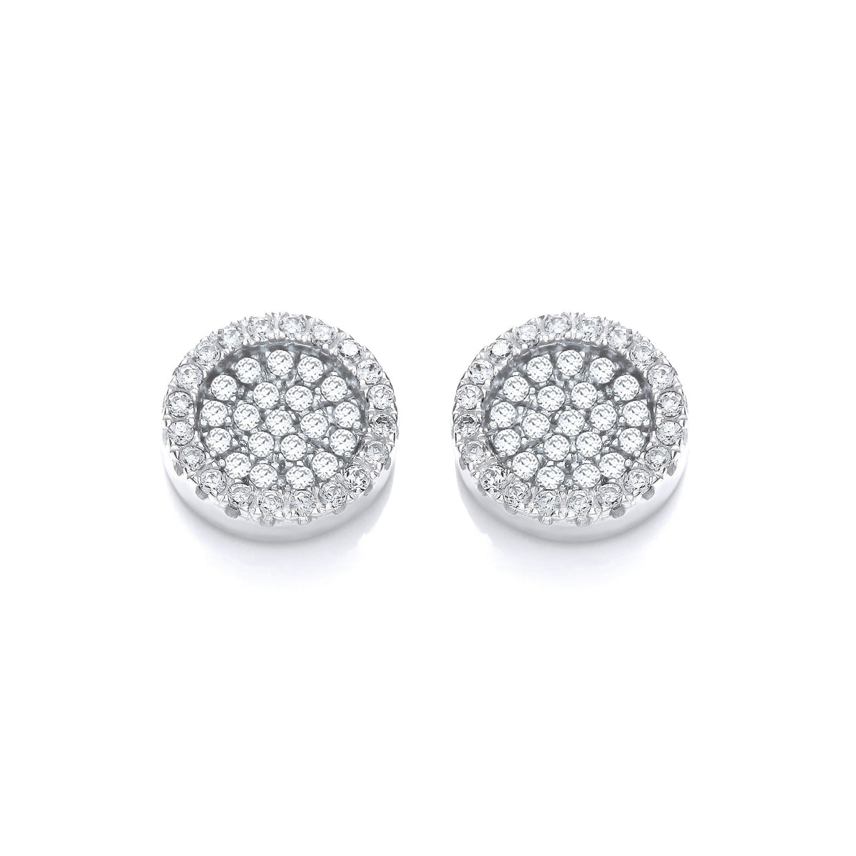 micro pave double sided earrings