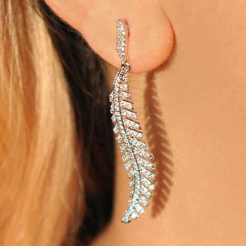 silver dangle earrings