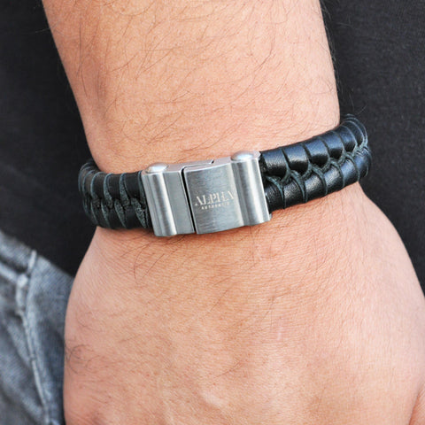 mens leather bracelets 