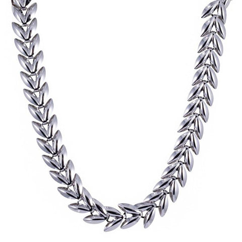 silver necklace