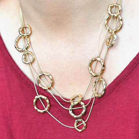 gold plated necklace 