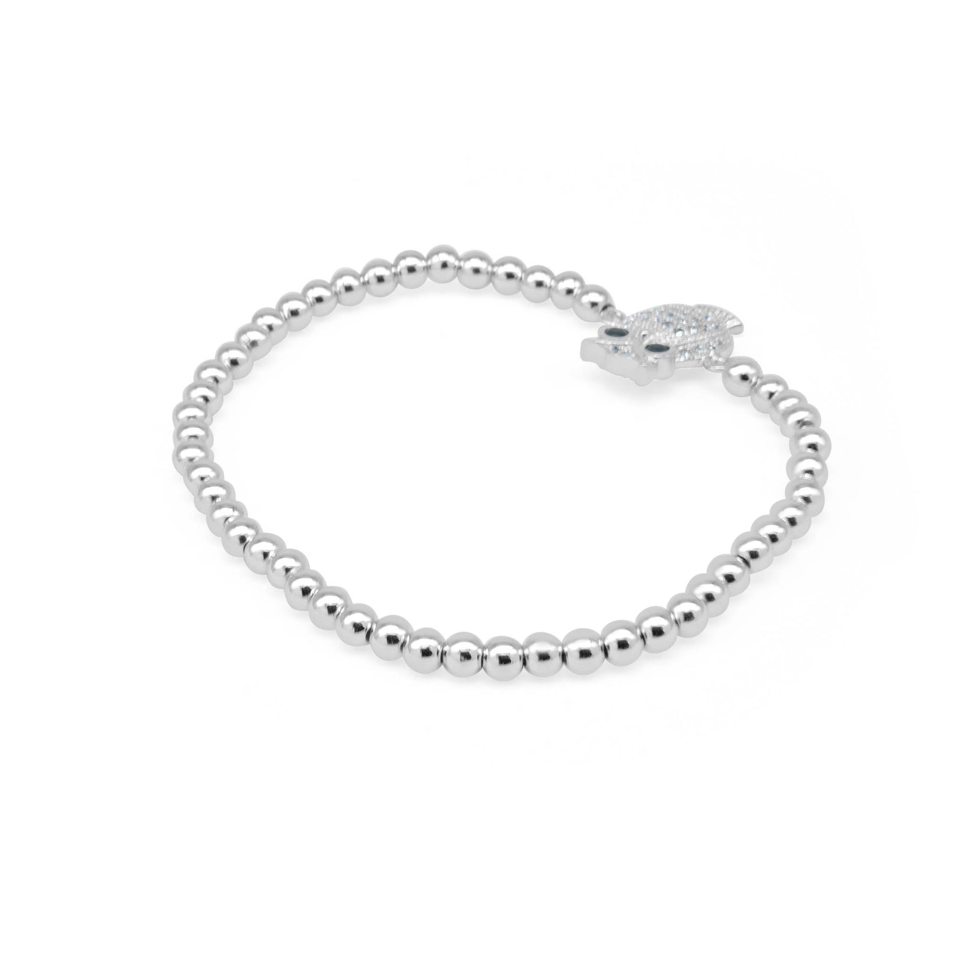 Silver beaded charm bracelet | Shop from over 50 styles of charm ...