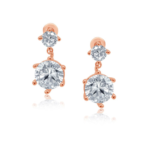 diamante drop earrings 