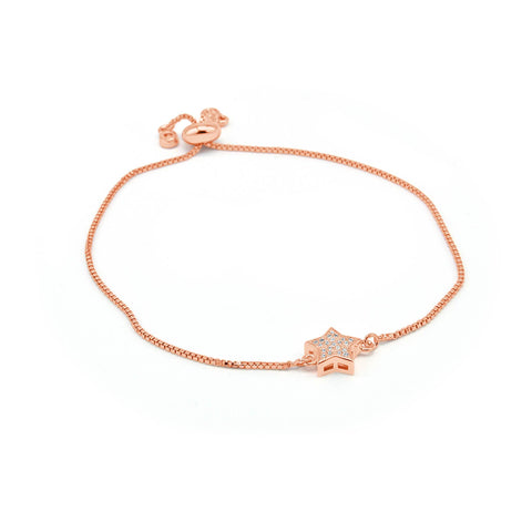 rose gold charm bracelet 