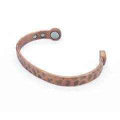 Mens hammered copper bracelet