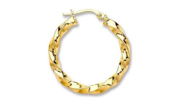 Twisted Hoop Earrings