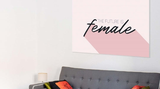 female wall art poster print