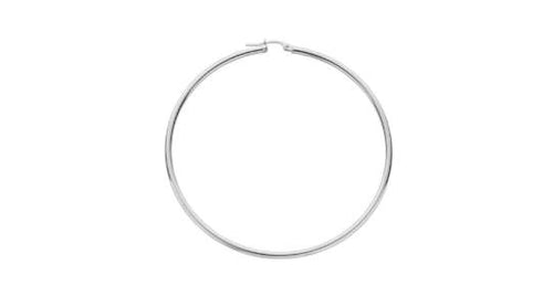 Silver hoop earrings