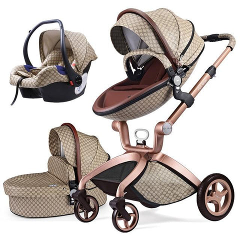 Hot Mom F022 3in1 baby stroller Grid