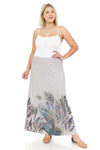 Feather Casual Maxi Skirt