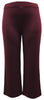 Women's Solid  ITY Knit Straight Wide Leg Pants