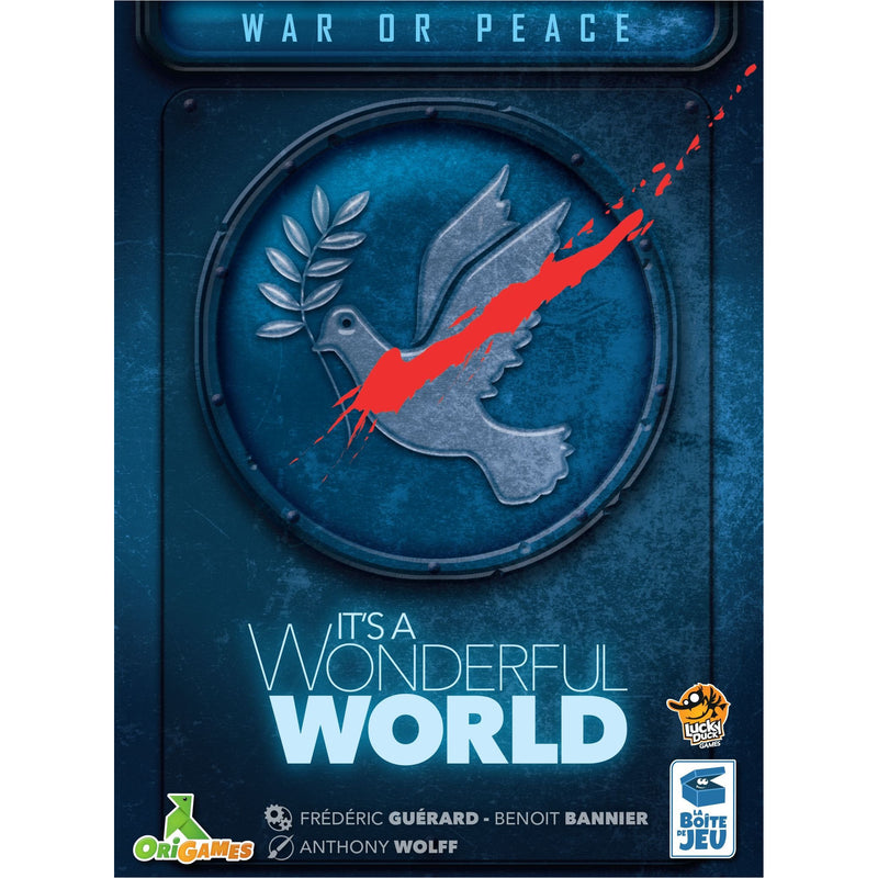 It's a Wonderful World: War or Peace Expansion, Board Game, Age_Teens, Category_Expansion, Category_Strategy, Frédéric Guérard, Lucky Duck Games, Mechanic_Drafting, Mechanic_Hand Management, Mechanic_Set Collection, Mechanic_Variable Player Powers, "board games", "Hobby Games", Hobby Games