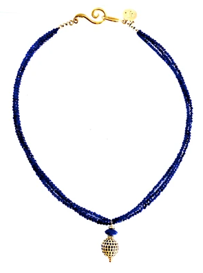 lapis lazuli sapphire necklace