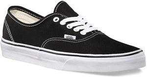 vans authentic black and white womens