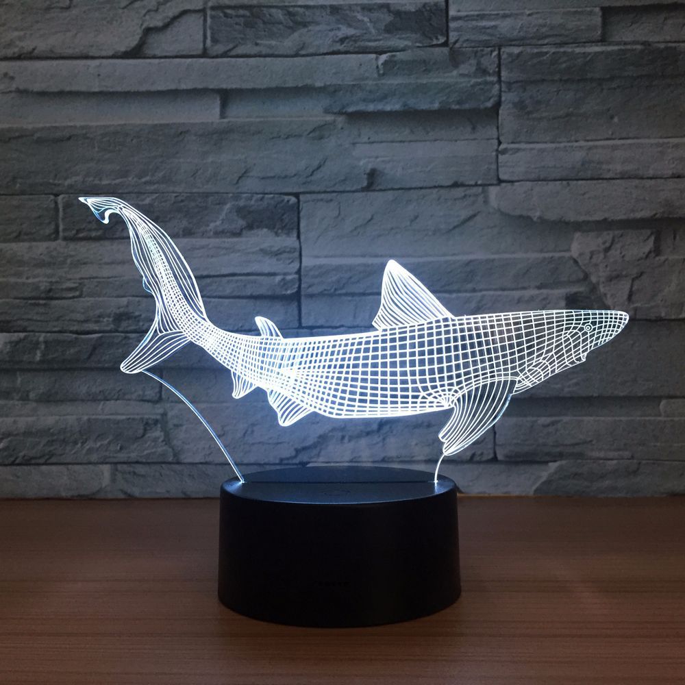 shark hologram light