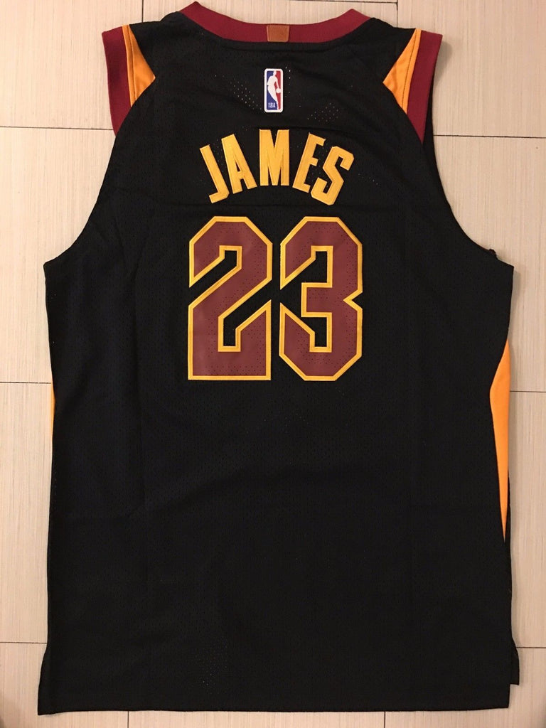 men's cleveland cavaliers lebron james black adidas pride swingman jersey