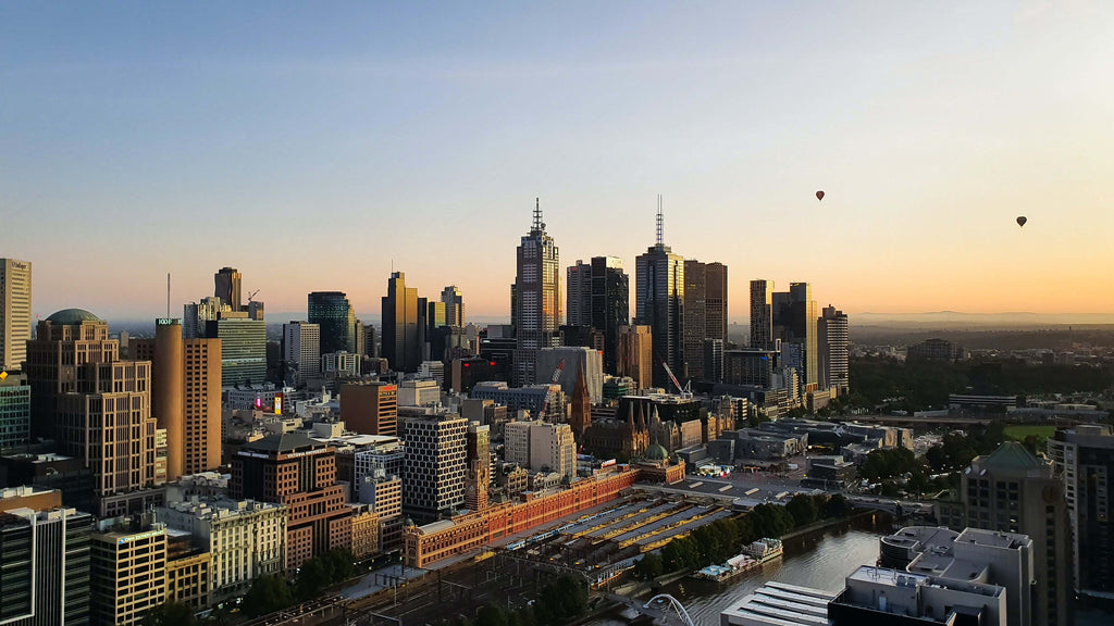 Melbourne, Australia Skyline in the Evening