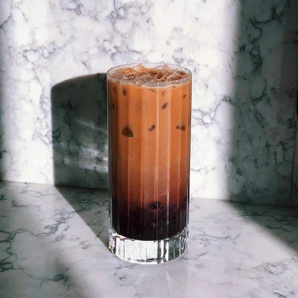 Blueberry Iced Latte with Vietnamese Coffee