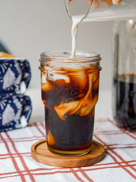 New Orleans style cold brew in a glass