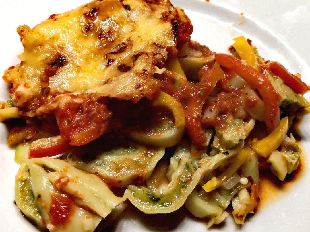 NUTRI-FRYER Heissluftfritteuse_Maultaschenauflauf