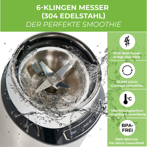 Scharfe Edelstahl-Klingen,blender,smoothie