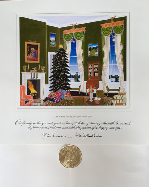 Christmas Card - Official White House Christmas Card for 1996 The Gree ...