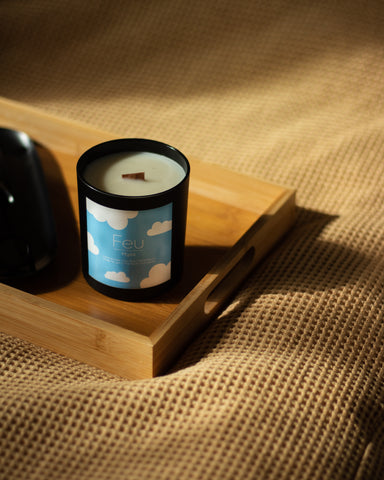 lavender vanilla chamomile relaxing soy wax candle