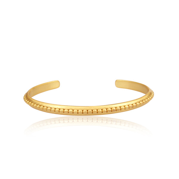 Custom Letter Gold Beaded Bracelet– Christina Greene LLC