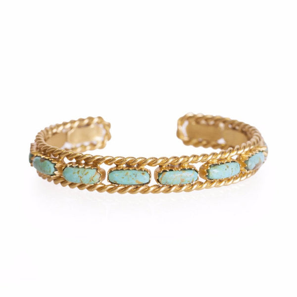 Turquoise and Hammered Gold Belt Buckle– Christina Greene LLC