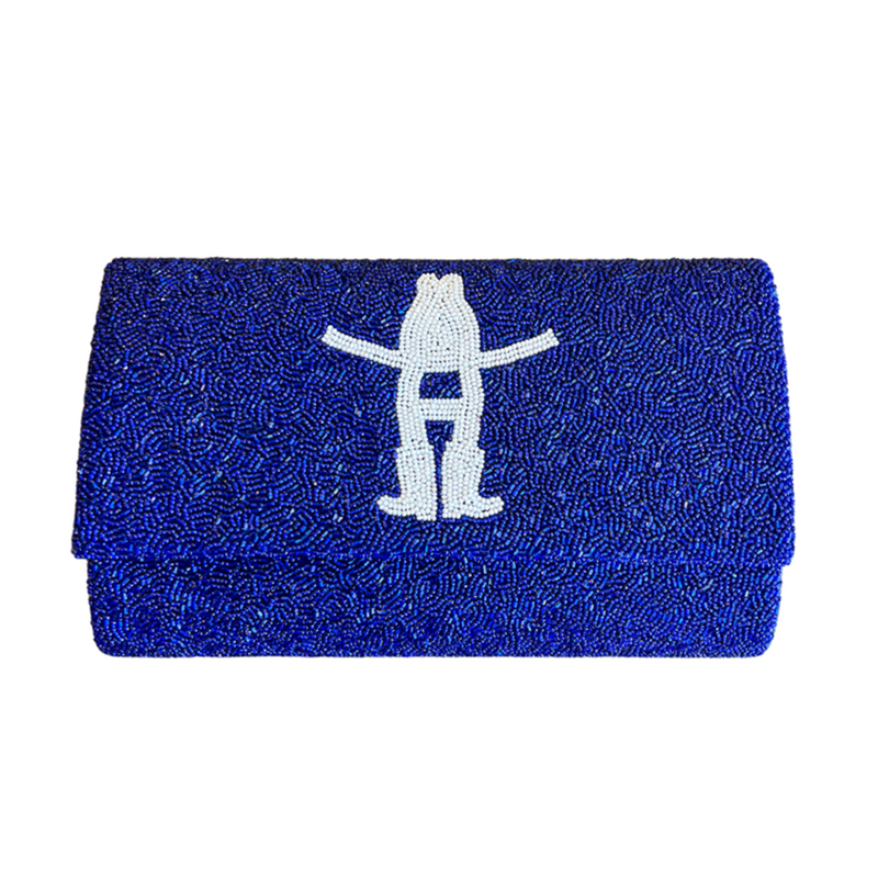 Houston Rodeo Logo Fully Beaded Clutch– Christina Greene LLC