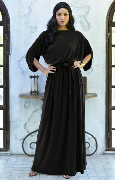 black dressy maxi dress