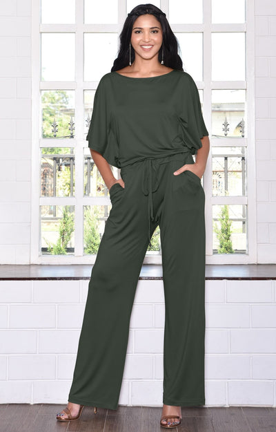 olive green formal jumpsuit