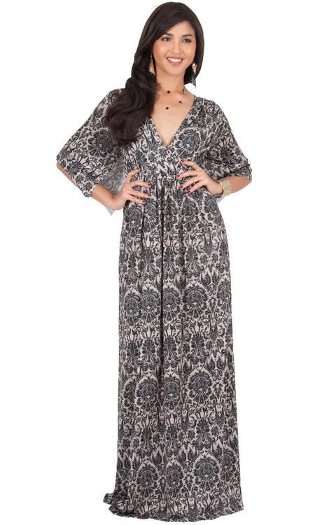 short sleeve flowy maxi dress